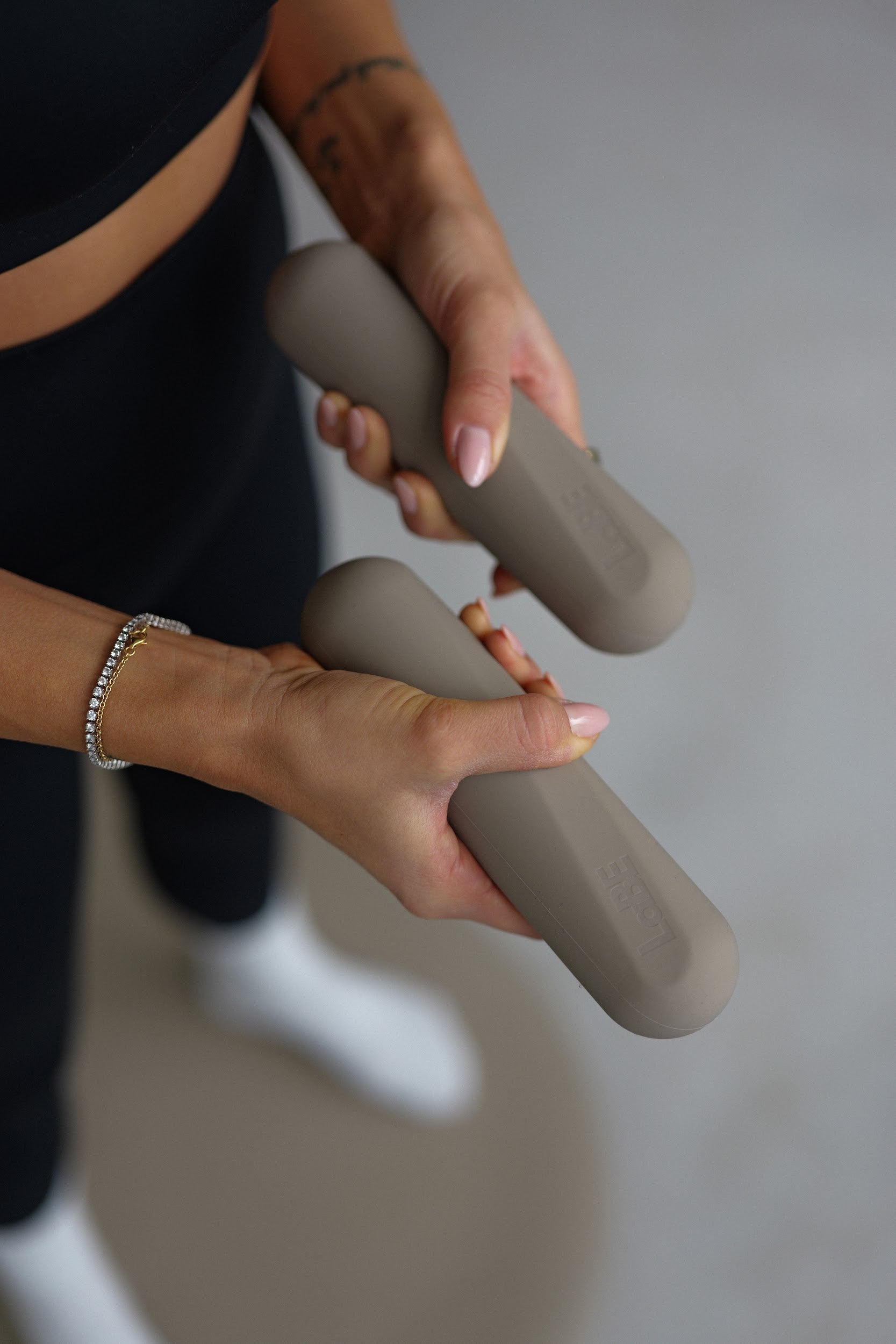 Hanteln 1,5kg greige