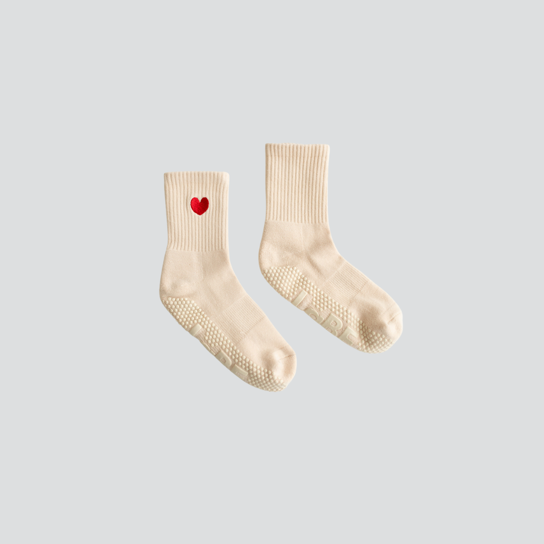 Grip Socke "großes Herz"