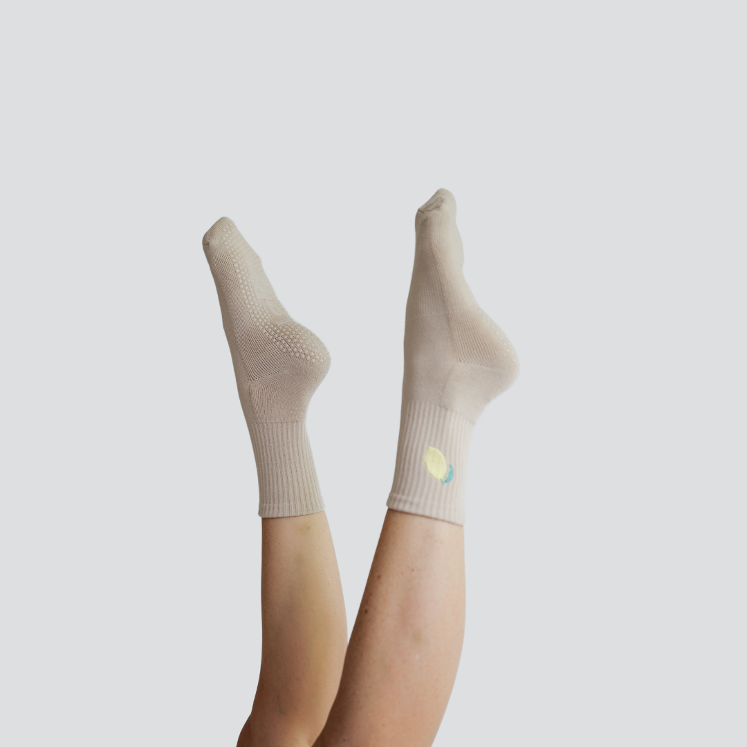 Grip Socke &quot;Zitrone&quot;