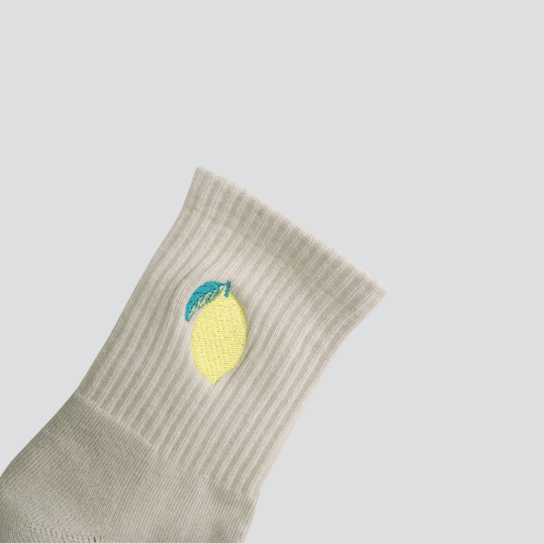 Grip Socke &quot;Zitrone&quot;