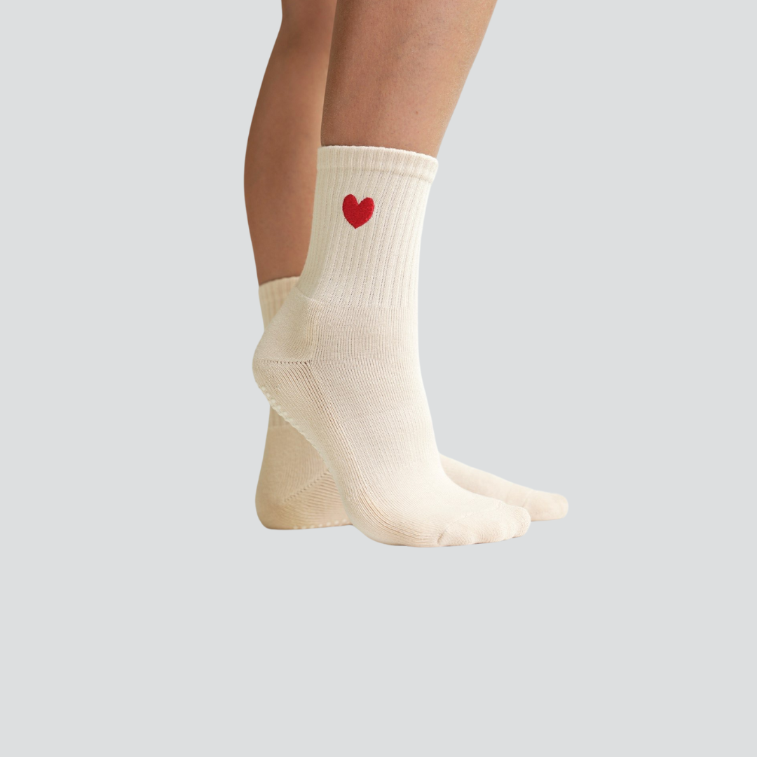 Grip Socke "großes Herz"