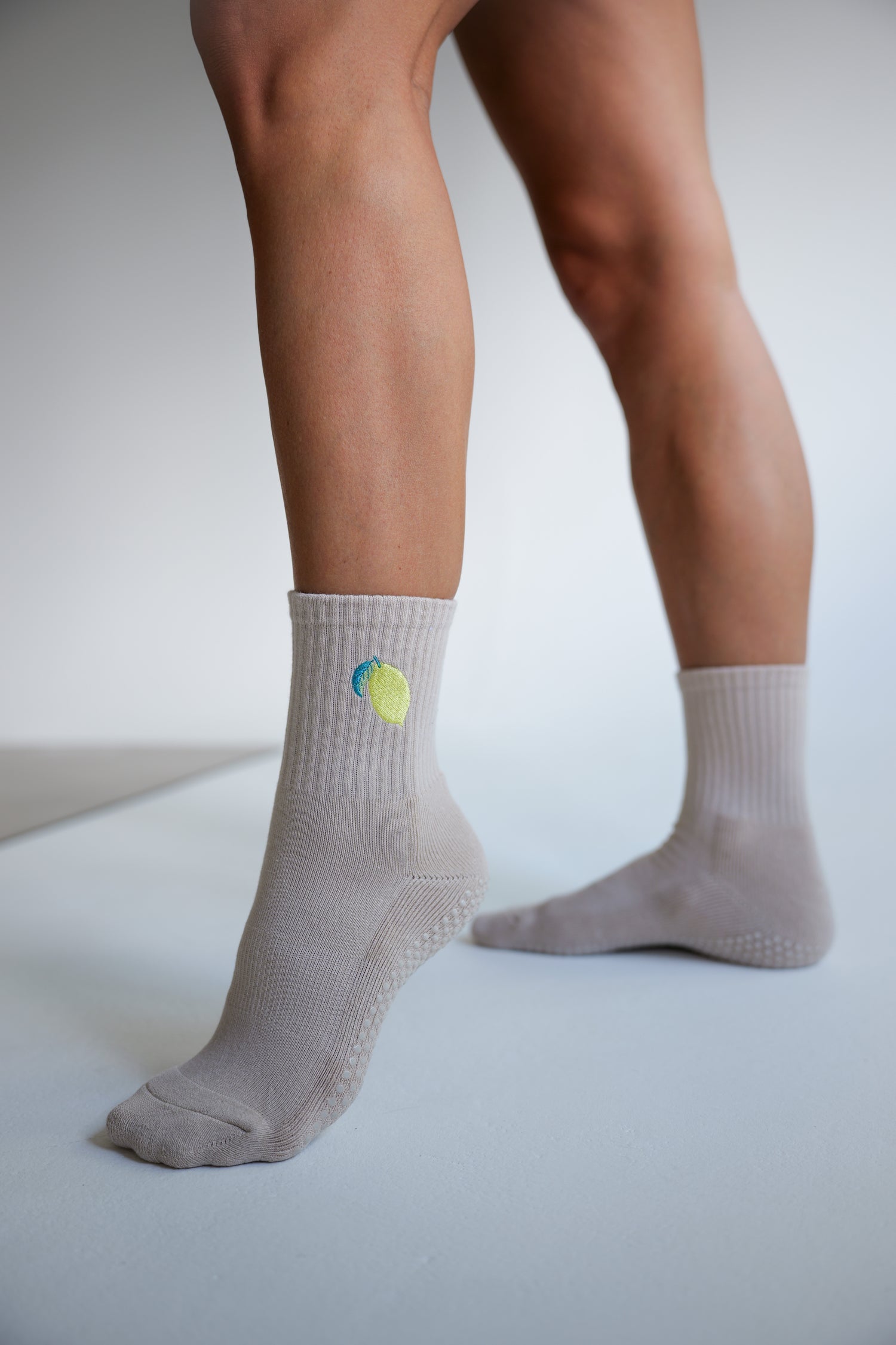 Grip Socke &quot;Zitrone&quot;