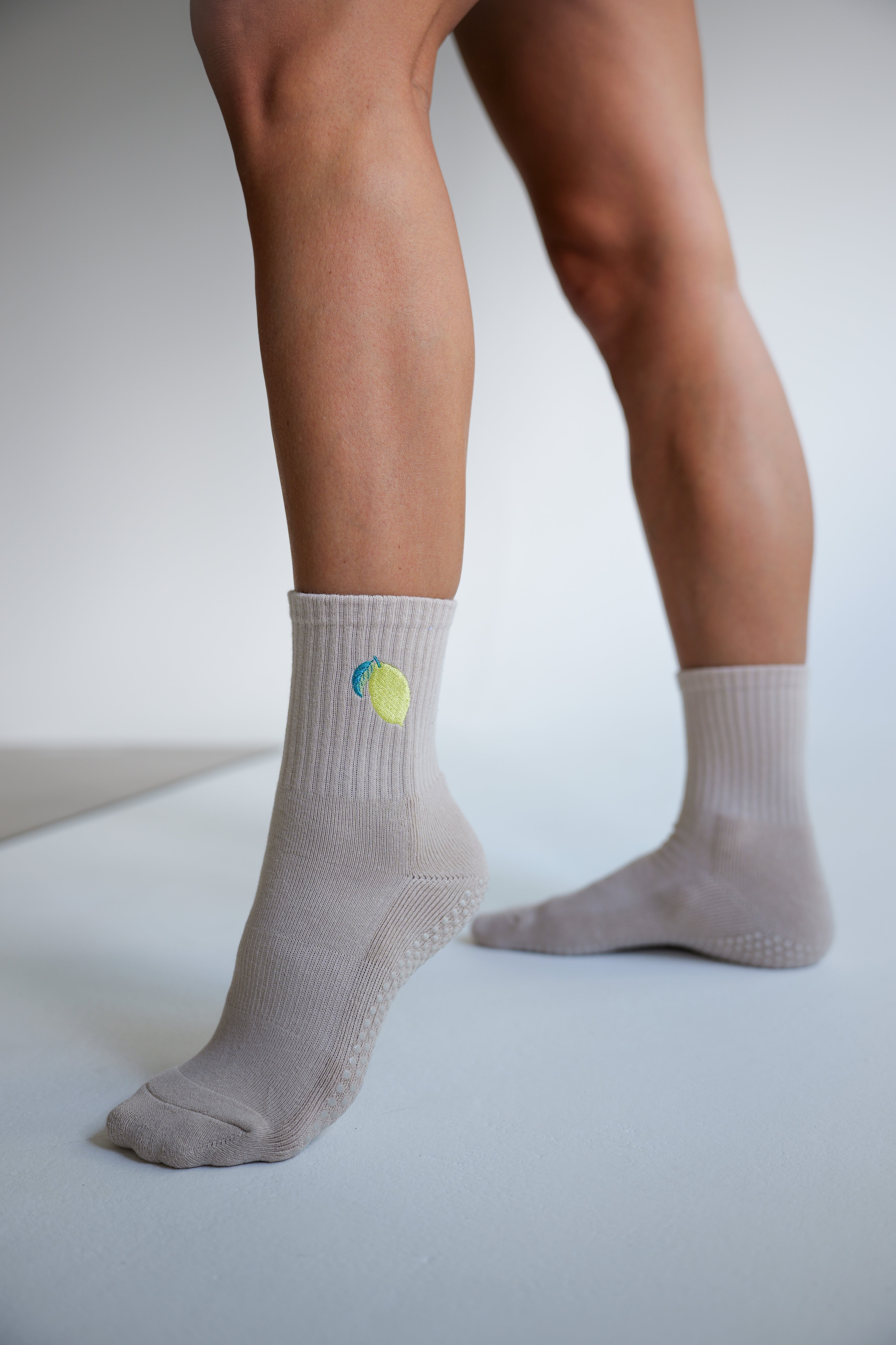 Grip Socke &quot;Zitrone&quot;