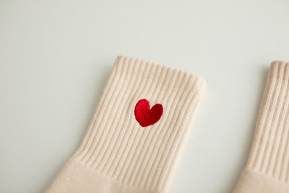 Grip Socke &quot;großes Herz&quot;