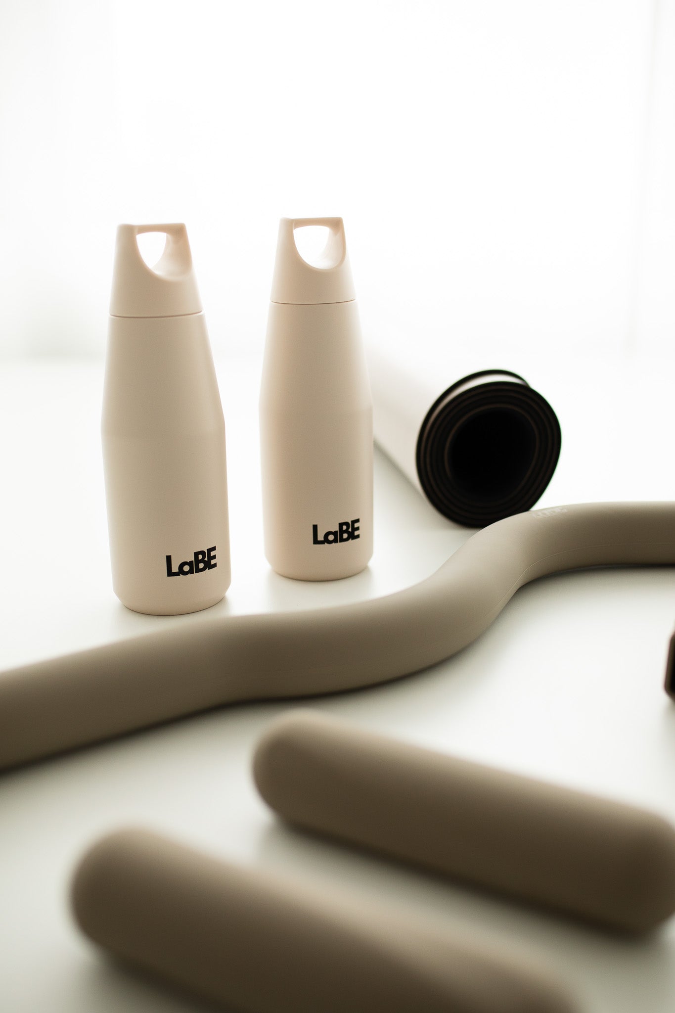 Trinkflasche 580ml beige